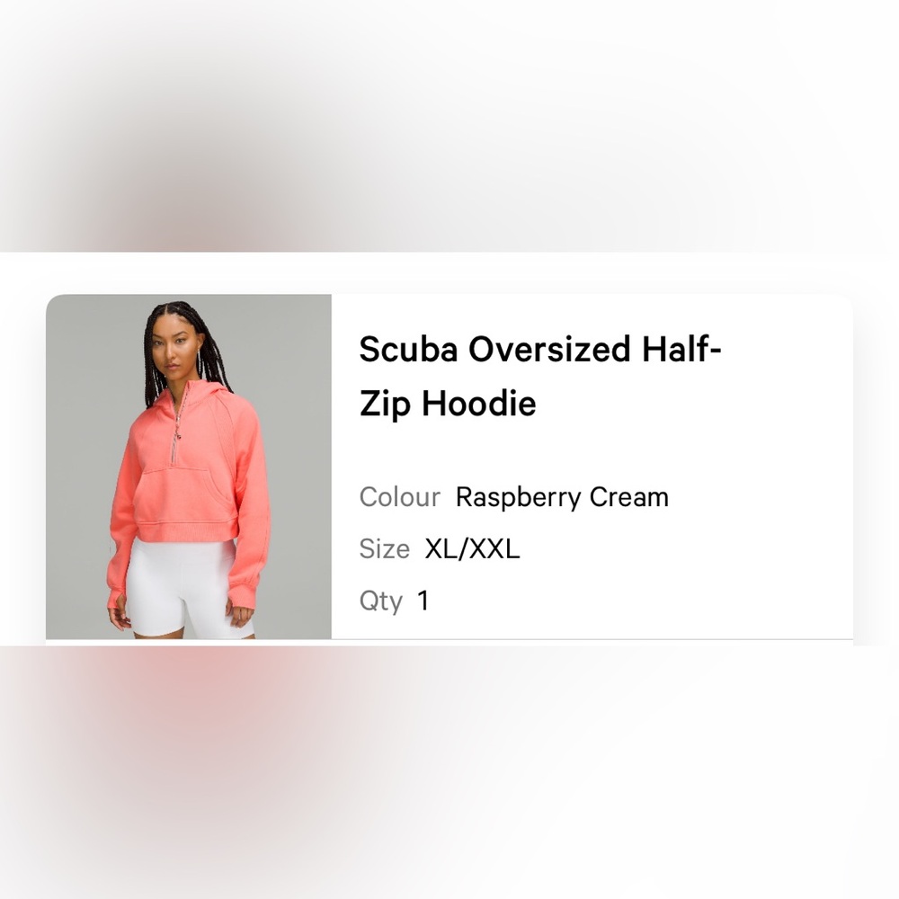 Lululemon scuba oversized half zip hoodie